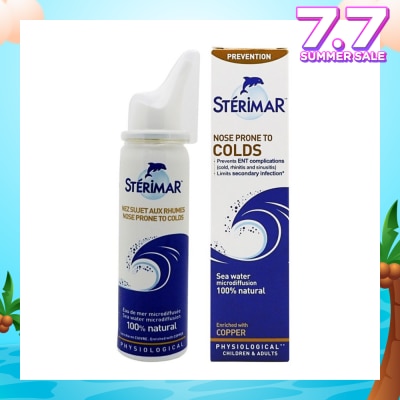 STERIMAR Nose Prone to Cold (Cleanse and Eliminate Impurities, Particularly Agents Responsible for Colds) 50ml