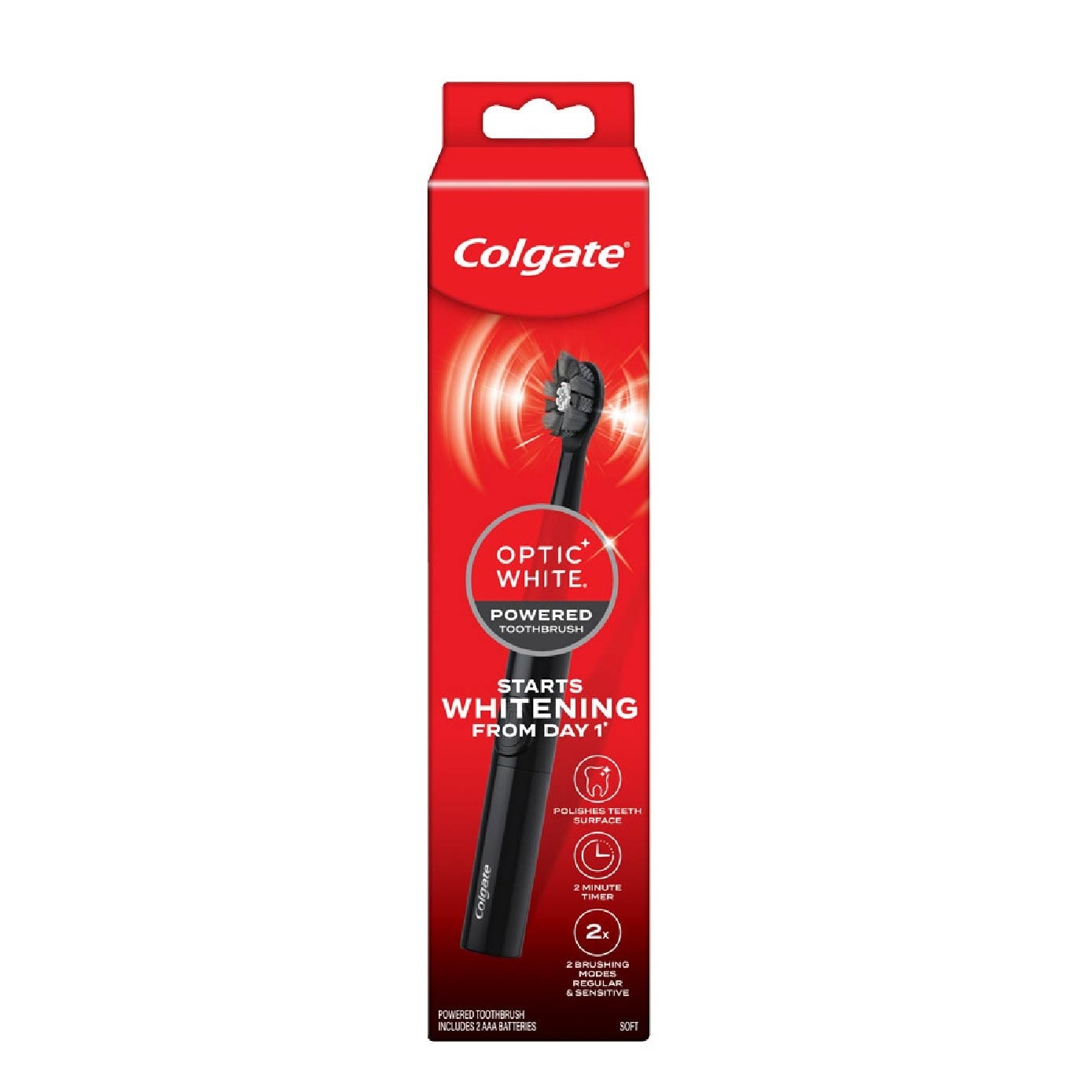 Optic White Powered Toothbrush + Replacement Brush Head Bundle Set 1s image