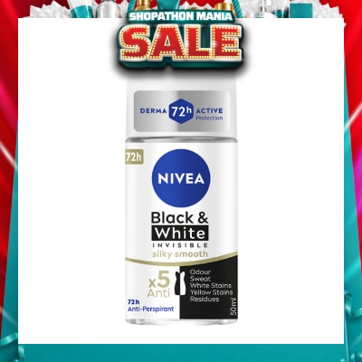 NIVEA - Deo (F) Roll-on Invisible Black White (Pure) 50ml