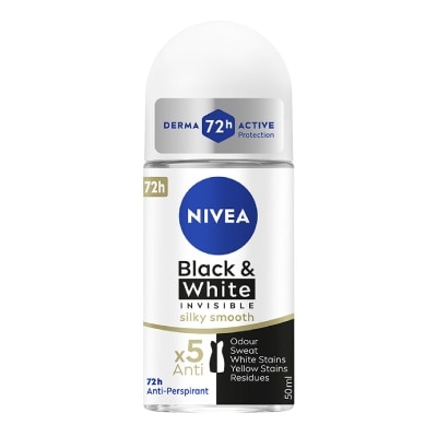 NIVEA - Deo (F) Roll-on Invisible Black White (Pure) 50ml
