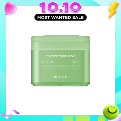 MEDIHEAL TeaTree Trouble Pad Day & Night 100s image