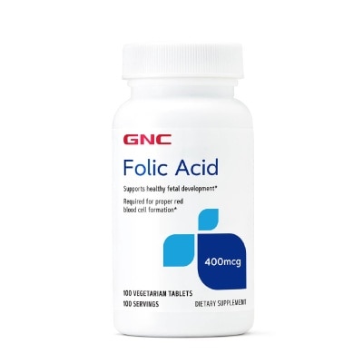 GNC Folic Acid 400mcg Vegetarian Tablet 100s