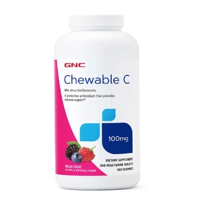 GNC Chewable C 100mg Vegetarian tablet Mixed Fruit 360s