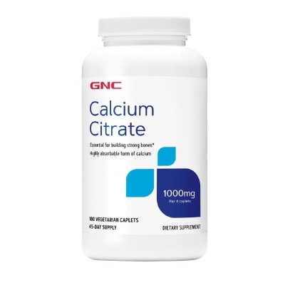 GNC Calcium Citrate Vegetarian Caplet 180s