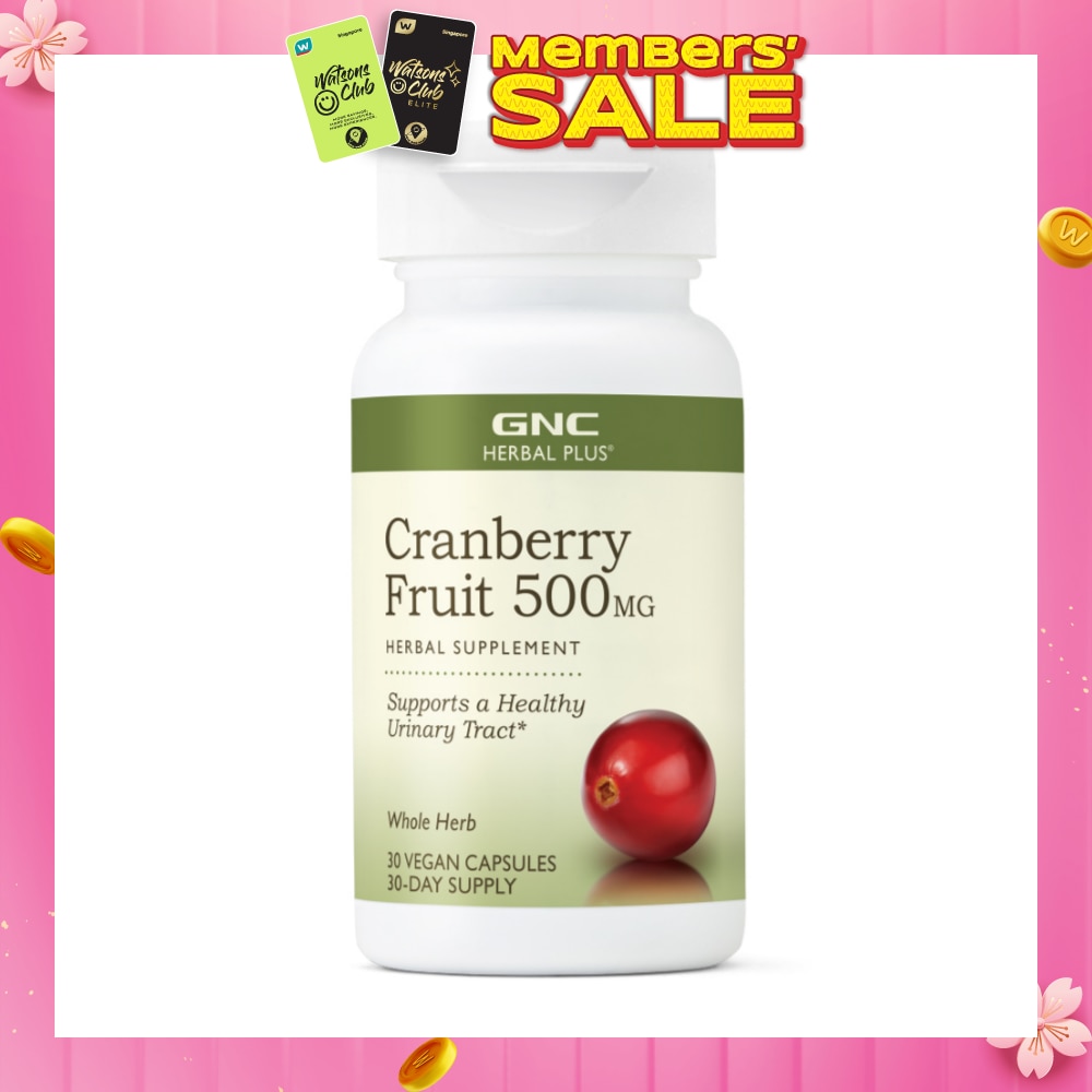 Herbal Plus® Cranberry Fruit 500mg Capsule 30s