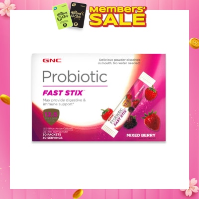 GNC Probiotic Fast Stix Sachet Mixed Berry 30s