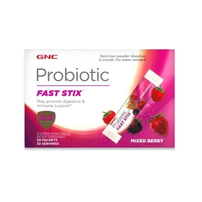 GNC Probiotic Fast Stix Sachet Mixed Berry 30s