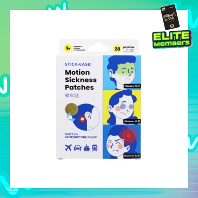 OZ HEALTH Stick-Ease! Motion Sickness Patche (Non-Drowsy, Fast Acting & One Time Use) 28s