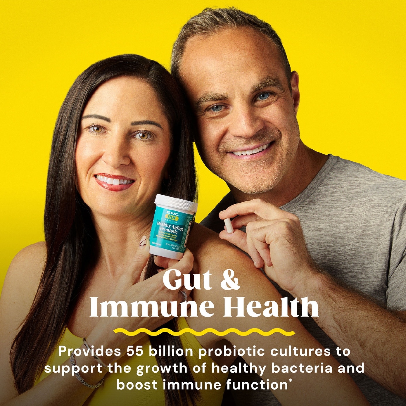 Gut Health Healthy Aging Probiotic 50+ 55B CFU Vegetarian Capsule 30s