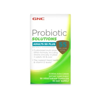 GNC Probiotic Solutions 55 Billion CFUs Adults 50 Plus Vegetarian Capsule 30s