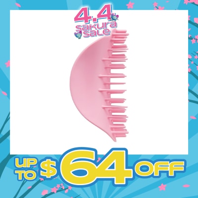 TANGLE TEEZER - Scalp Exfoliator & Massage Pink (For Cleanse & Detox Scalp) 1s