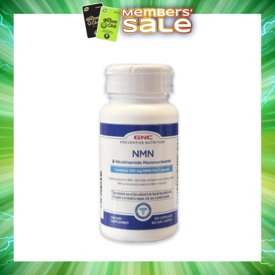 GNC - Preventive Nutrition NMN B-Nicotinamide Mononucleotide 150MG 60s (Expiry: Dec`2026)