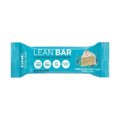 GNC Total Lean Bar Protein Snack Bar Vanilla Birthday Cake 50g