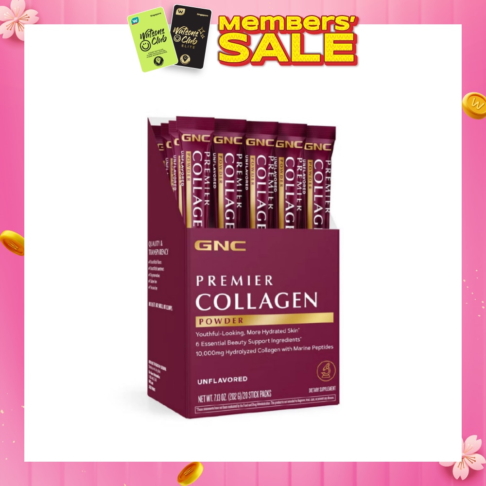 Premier Collagen Powder Stick Pack Unflavored 20s (Expiry: April`2026)