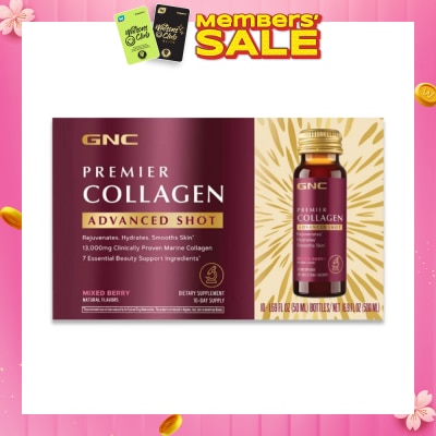 GNC Premier Collagen Advanced Shot Mixed Berry 50ml x 10s