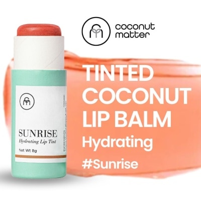 COCONUT MATTER Hydrating Tinted Coconut Lip Balm Sunrise (To Moisturise & Improve Skin Lips) 8g