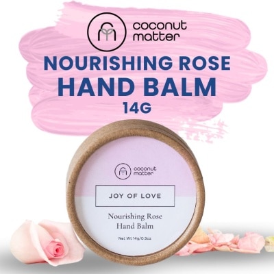 COCONUT MATTER Joy Of Love Nourishing Rose Hand Balm (Suitable For Dry, Irritated & Cracked Skin) 14g