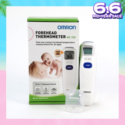 OMRON Forehead Thermo MC-720 (Non-Contact Measurement , Suitable For All Ages) 1s