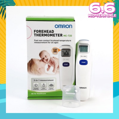 OMRON Forehead Thermo MC-720 (Non-Contact Measurement , Suitable For All Ages) 1s