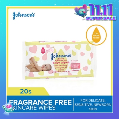 JOHNSON'S Baby Skincare Wipes FF 20s (Expiry: May`2026)
