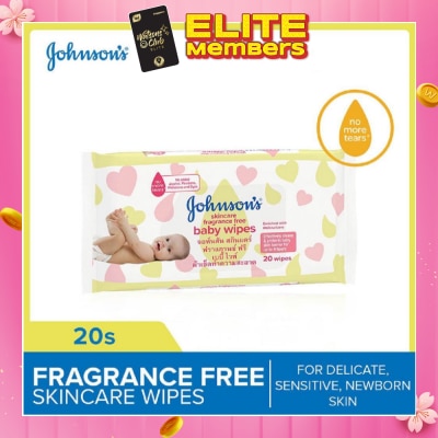 JOHNSON'S Baby Skincare Wipes FF 20s (Expiry: May`2026)