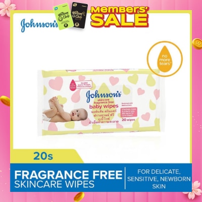 JOHNSON'S Baby Skincare Wipes FF 20s (Expiry: May`2026)