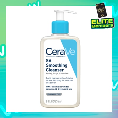 CERAVE Salicylic Acid Smoothing Cleanser (For Face & Body, Dry, Rough & Bumpy Skin) 236ml