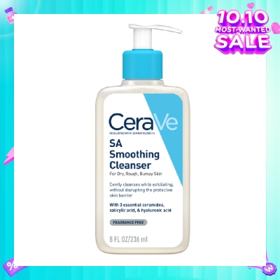 CERAVE Salicylic Acid Smoothing Cleanser (For Face & Body, Dry, Rough & Bumpy Skin) 236ml
