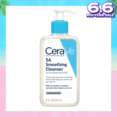 CERAVE Salicylic Acid Smoothing Cleanser (For Face & Body, Dry, Rough & Bumpy Skin) 236ml