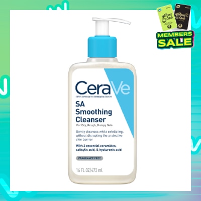 CERAVE Salicylic Acid Smoothing Cleanser (For Face & Body, Dry, Rough & Bumpy Skin) 473ml