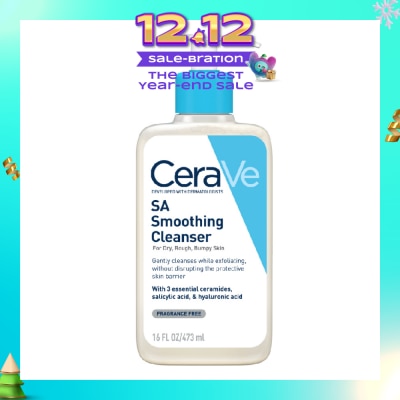 CERAVE Salicylic Acid Smoothing Cleanser (For Face & Body, Dry, Rough & Bumpy Skin) 473ml