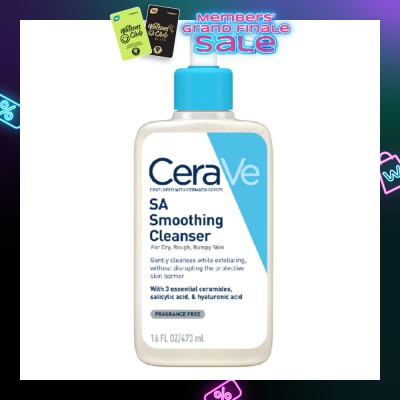 CERAVE Salicylic Acid Smoothing Cleanser (For Face & Body, Dry, Rough & Bumpy Skin) 473ml