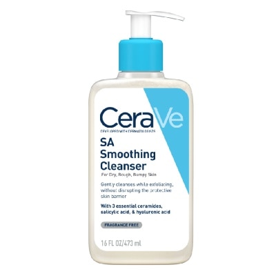 CERAVE Salicylic Acid Smoothing Cleanser (For Face & Body, Dry, Rough & Bumpy Skin) 473ml