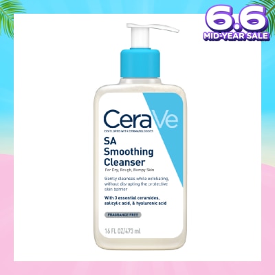 CERAVE Salicylic Acid Smoothing Cleanser (For Face & Body, Dry, Rough & Bumpy Skin) 473ml