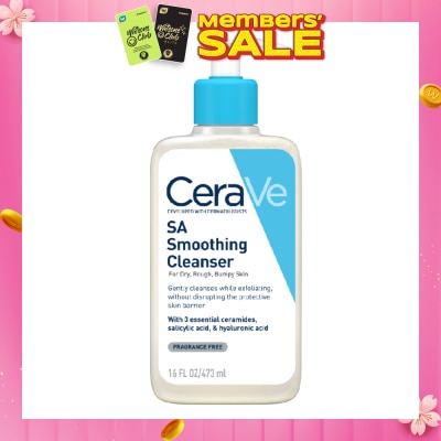 CERAVE Salicylic Acid Smoothing Cleanser (For Face & Body, Dry, Rough & Bumpy Skin) 473ml