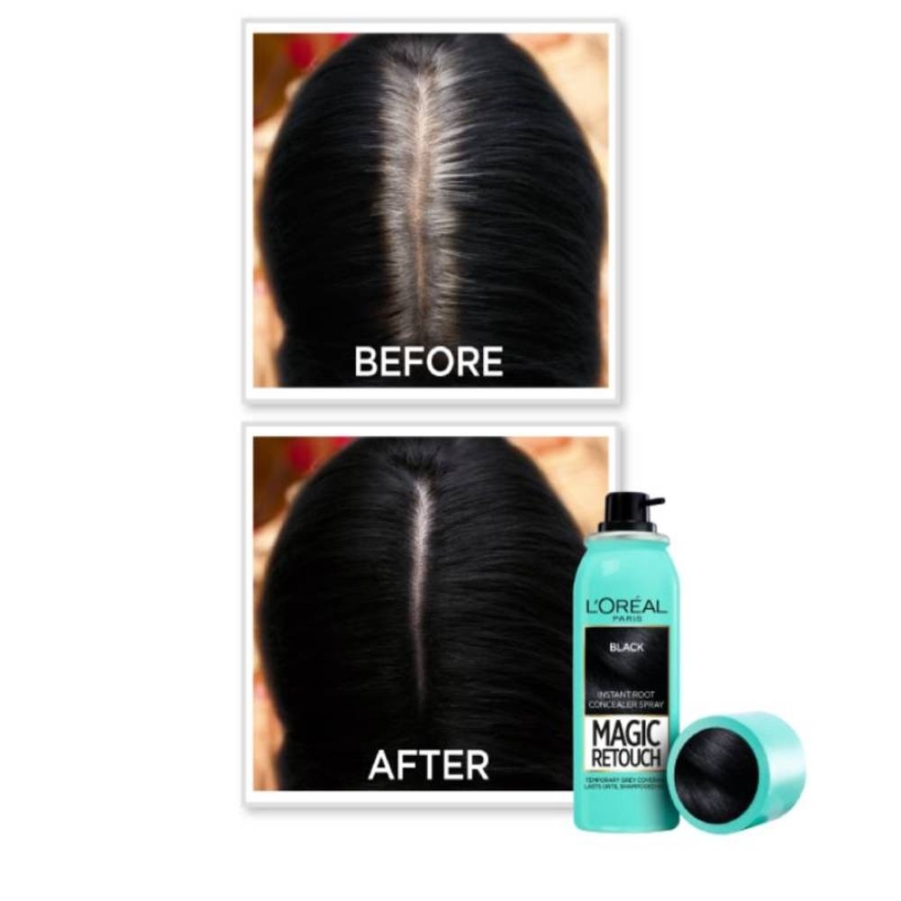 Magic Retouch Black (Cover Grey Roots in 3 Seconds, No Ammonia & Peroxides) 75ml