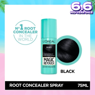 L'OREAL PARIS EXCELLENCE Magic Retouch Black (Cover Grey Roots in 3 Seconds, No Ammonia & Peroxides) 75ml