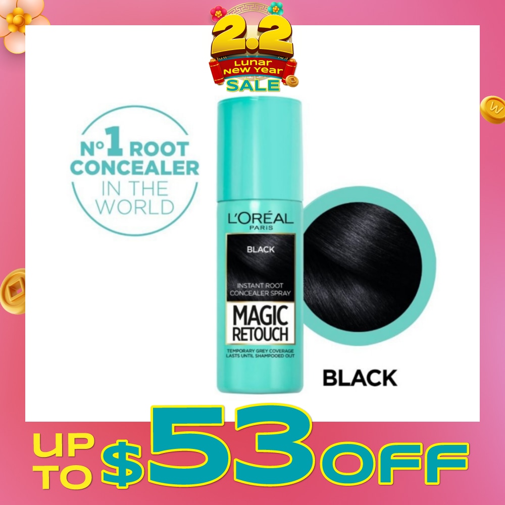 Magic Retouch Black (Cover Grey Roots in 3 Seconds, No Ammonia & Peroxides) 75ml