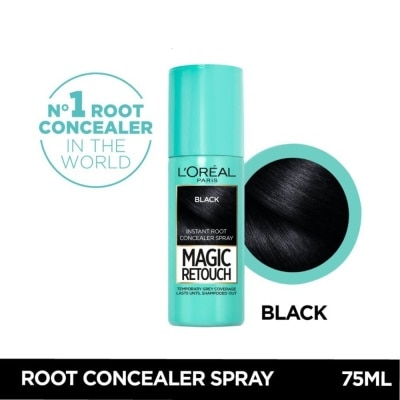 L'OREAL PARIS EXCELLENCE Magic Retouch Black (Cover Grey Roots in 3 Seconds, No Ammonia & Peroxides) 75ml