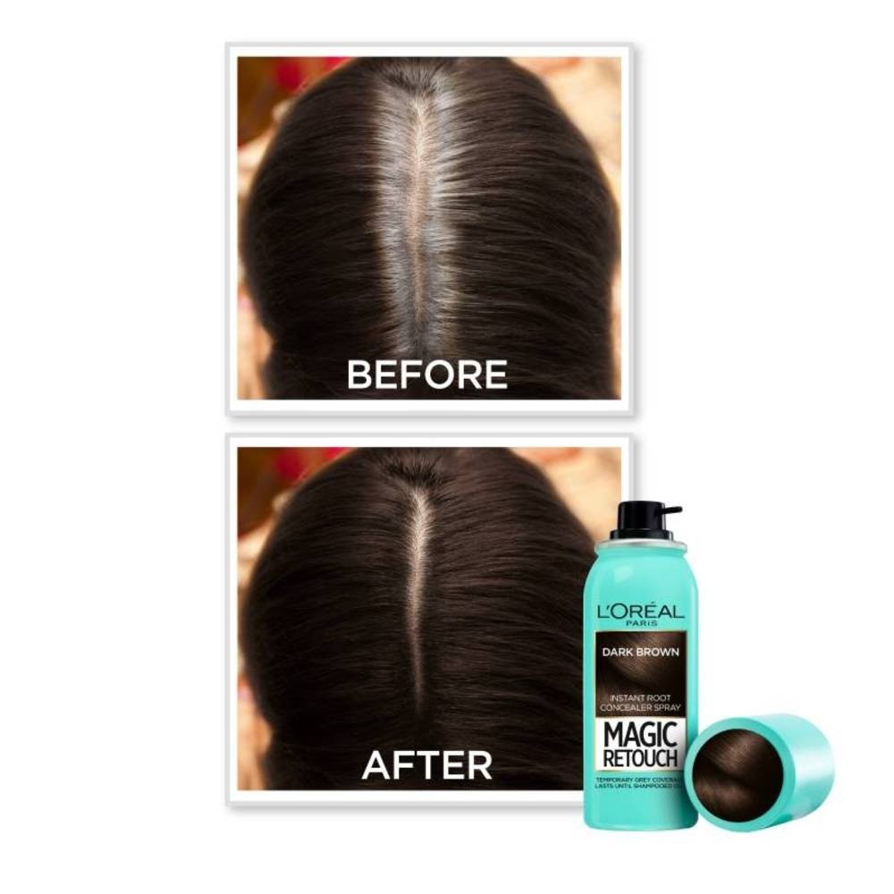 Magic Retouch Dark Brown (Cover Grey Roots in 3 Seconds, No Ammonia & Peroxides) 75ml