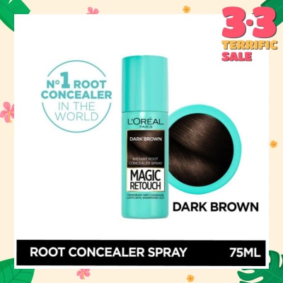 L'OREAL PARIS EXCELLENCE Magic Retouch Dark Brown (Cover Grey Roots in 3 Seconds, No Ammonia & Peroxides) 75ml