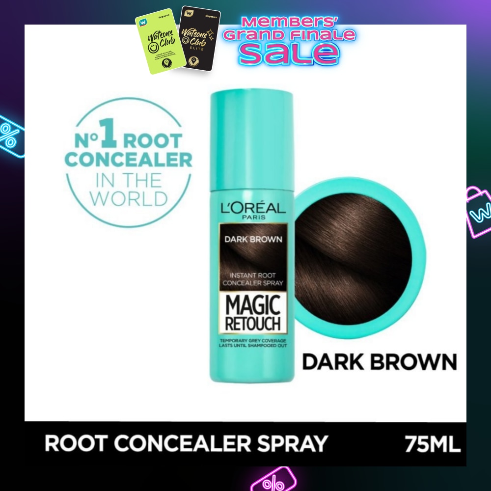 Magic Retouch Dark Brown (Cover Grey Roots in 3 Seconds, No Ammonia & Peroxides) 75ml