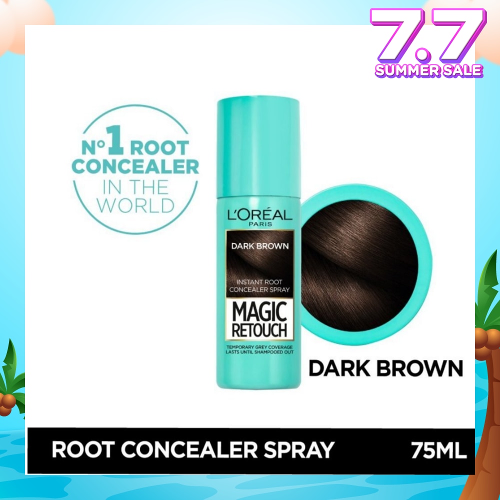 L'OREAL PARIS EXCELLENCE Magic Retouch Dark Brown (Cover Grey Roots in 3 Seconds, No Ammonia & Peroxides) 75ml