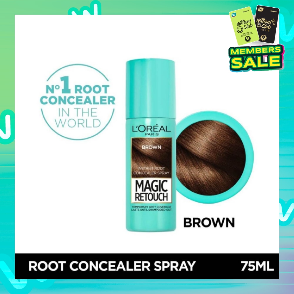 L'OREAL PARIS EXCELLENCE Magic Retouch Brown (Cover Grey Roots in 3 Seconds, No Ammonia & Peroxides) 75ml