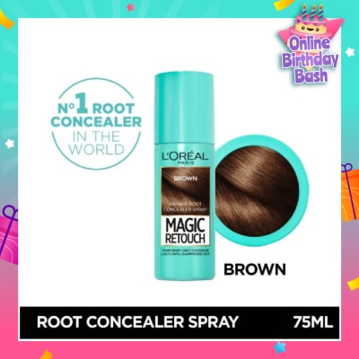 L'OREAL PARIS EXCELLENCE Magic Retouch Brown (Cover Grey Roots in 3 Seconds, No Ammonia & Peroxides) 75ml