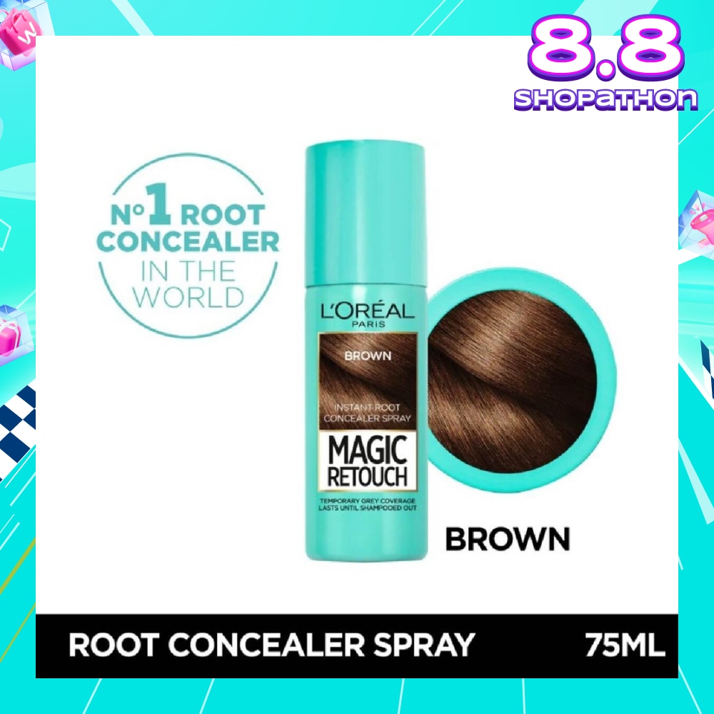 L'OREAL PARIS EXCELLENCE Magic Retouch Brown (Cover Grey Roots in 3 Seconds, No Ammonia & Peroxides) 75ml
