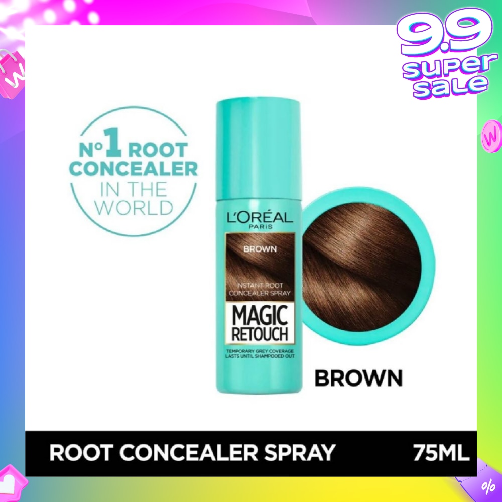 L'OREAL PARIS EXCELLENCE Magic Retouch Brown (Cover Grey Roots in 3 Seconds, No Ammonia & Peroxides) 75ml