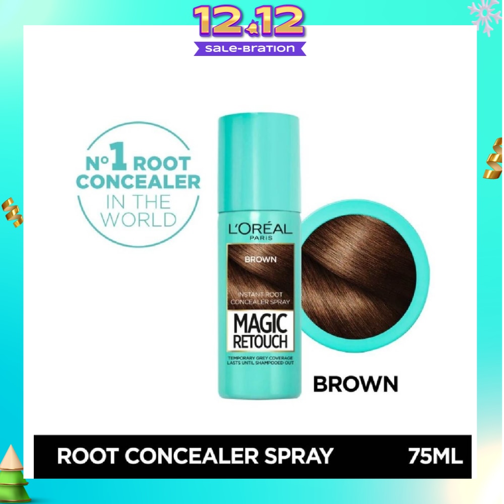 L'OREAL PARIS EXCELLENCE Magic Retouch Brown (Cover Grey Roots in 3 Seconds, No Ammonia & Peroxides) 75ml
