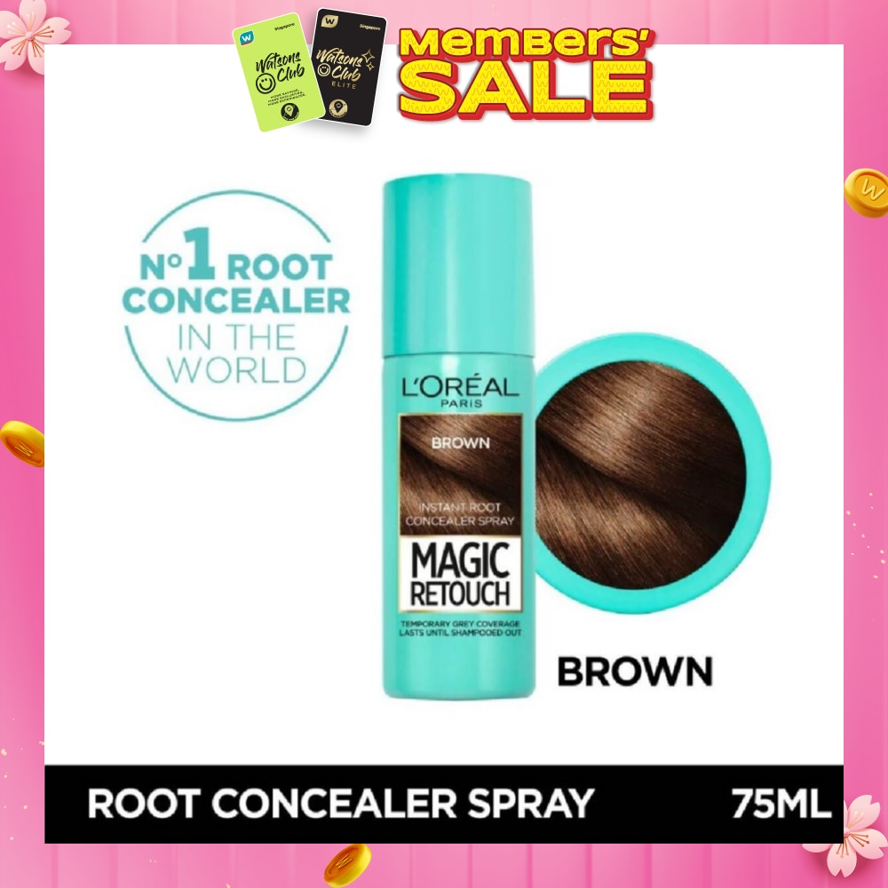 L'OREAL PARIS EXCELLENCE Magic Retouch Brown (Cover Grey Roots in 3 Seconds, No Ammonia & Peroxides) 75ml