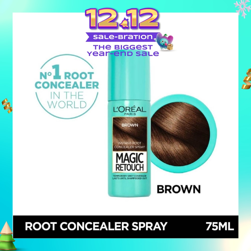 L'OREAL PARIS EXCELLENCE Magic Retouch Brown (Cover Grey Roots in 3 Seconds, No Ammonia & Peroxides) 75ml